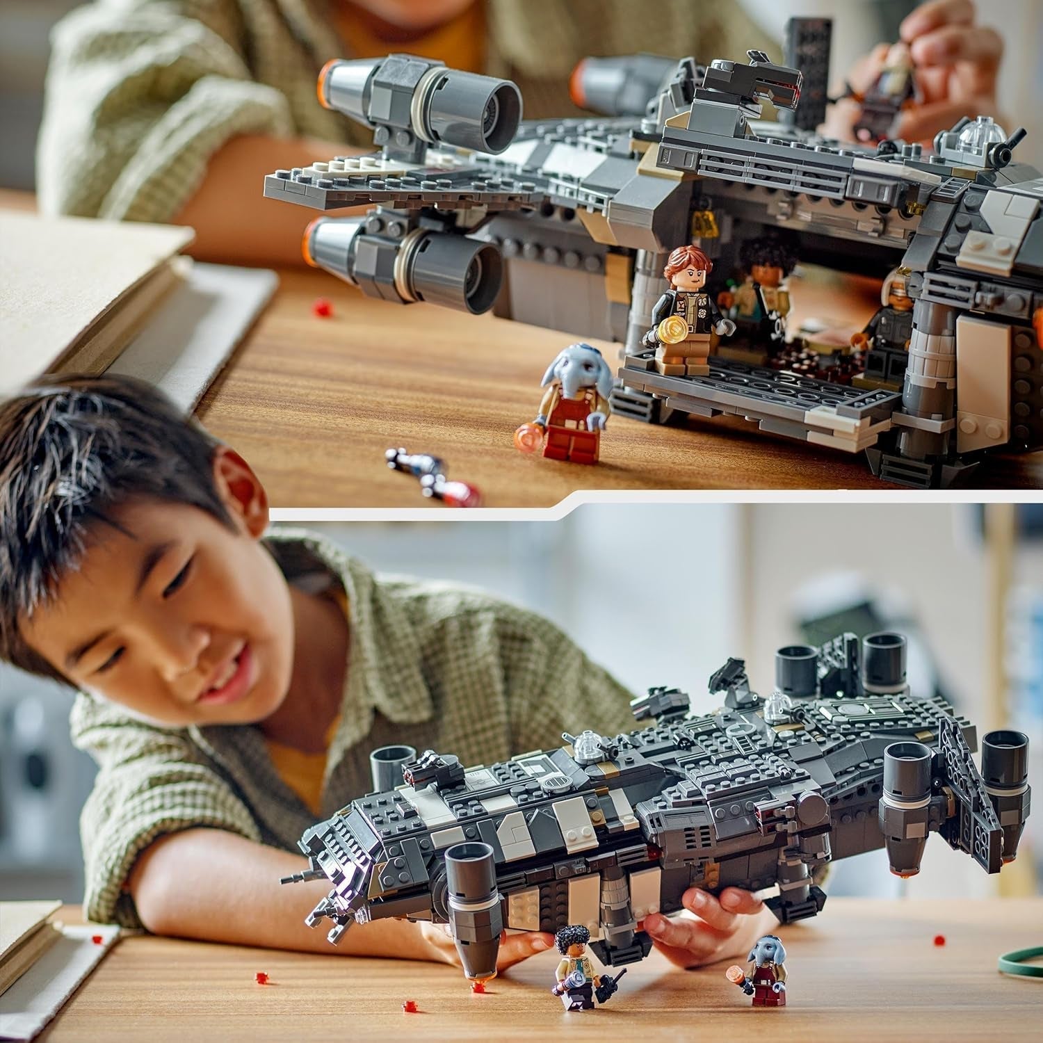 LEGO Star Wars: Skeleton Crew Onyx Cinder, baubares und sammelbares Raumschiffspielzeug für Jungen und Mädchen mit 5 Charakteren, Geschenkidee für Fans ab 10 Jahren 75374 Bausätze Besuchen Sie den LEGO-Store