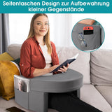 Lesekissen für Bett und Sofa, Gaming-Schoßkissen, Laptop-Schoßkissen, Gaming-Kissen mit Armlehnen und Seitentasche, für Erwachsene zum Spielen, Lesen, Fernsehen, Gaming auf der Couch