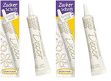 Günthart Backdecor 25 g Zucker mit Buchstaben GOLD für alle Desserts in goldener Farbe aus Zucker für schöne Buchstaben und Motive, 1 Packung (25 g)