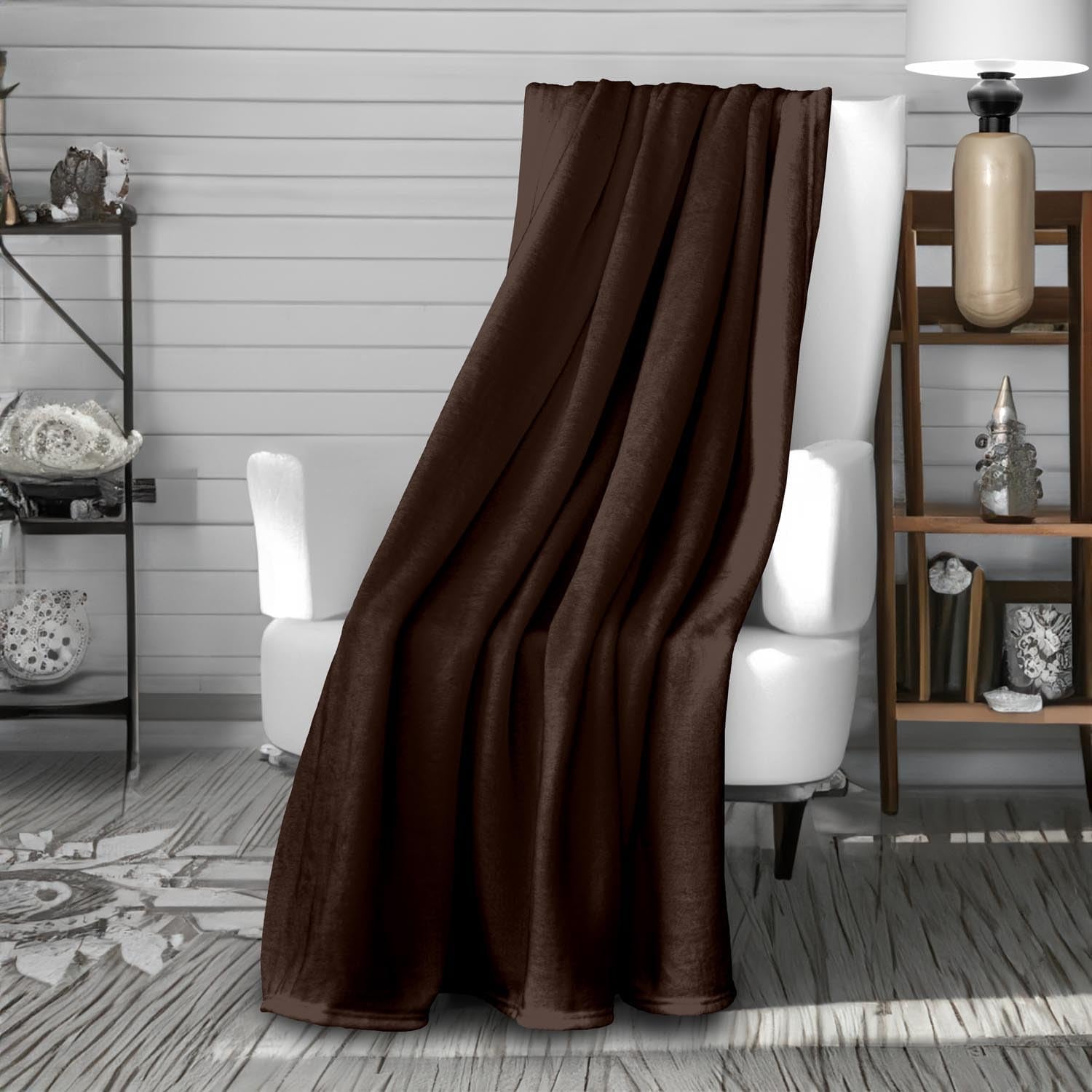 Soleil D'Ocre, Flanelldecke, 220 x 240 cm, Calin, braun Bettdecken und Steppdecken Naty Shop