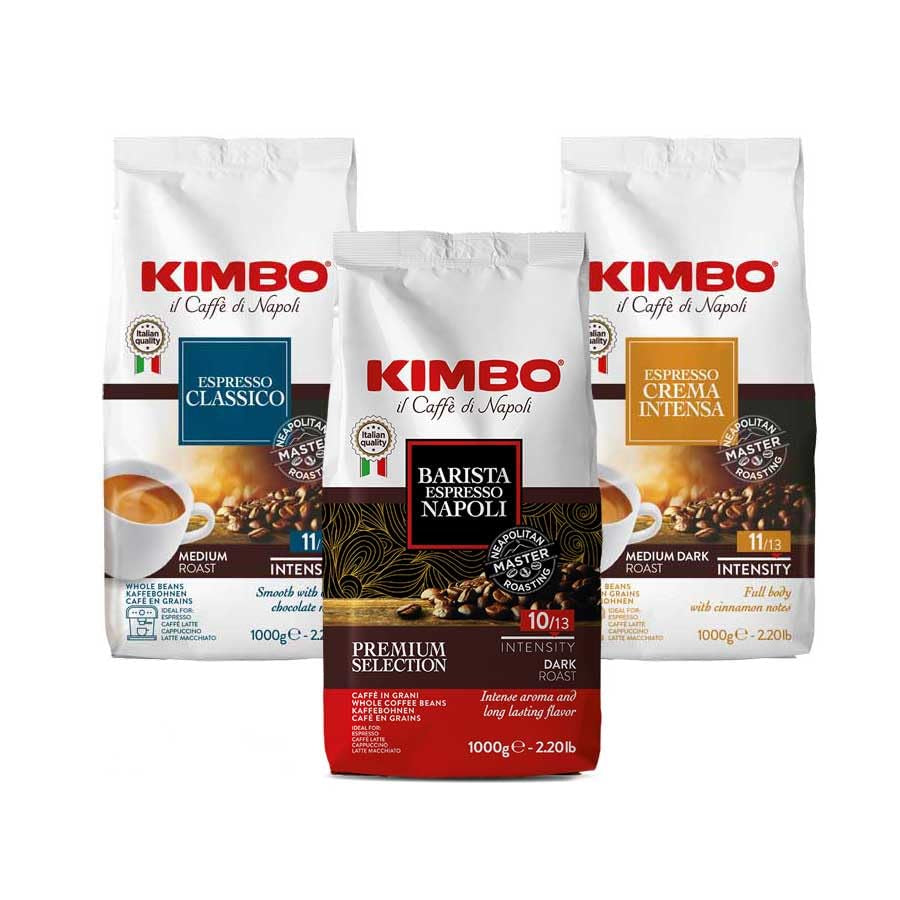 Probierset für Kaffeebohnen: Classico, Espresso Napoli und Crema Intensa 1 kg x 3