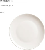 MÄSER 934105 Serie Belmira, klassisches Kaffeeservice für 6, 18-teiliges Kaffeeset, zeitlos, elegant, zart, Porzellan, weiß