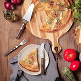 Tramontina PIZZA Besteck, 8-teiliges Set, Für 4 Personen, Rostfreier Edelstahl, Fsc-Zertifizierte Holzgriffe, Spülmaschinenfest Kitchen Naty Shop