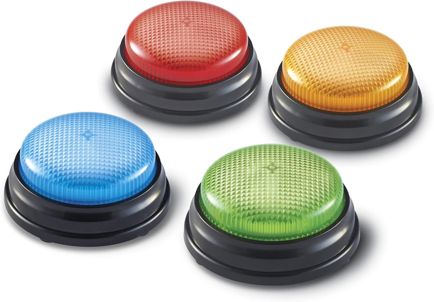 Lernressourcen Light & Sound Buzzer Lernspiele ab 3 Jahren Kinderfragespielzeug mit 4 verschiedenen Sounds für Spieleabende und Klassenzimmer Spielzeug Bebe Naty Shop