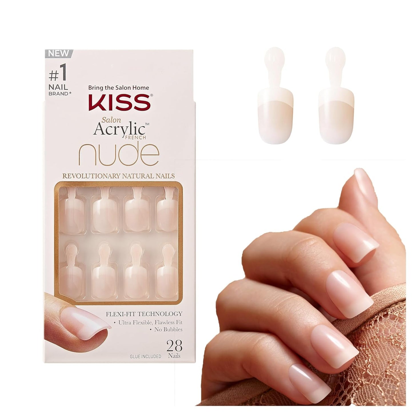 Kiss Nude Nails Amazing Nails (2er-Pack)