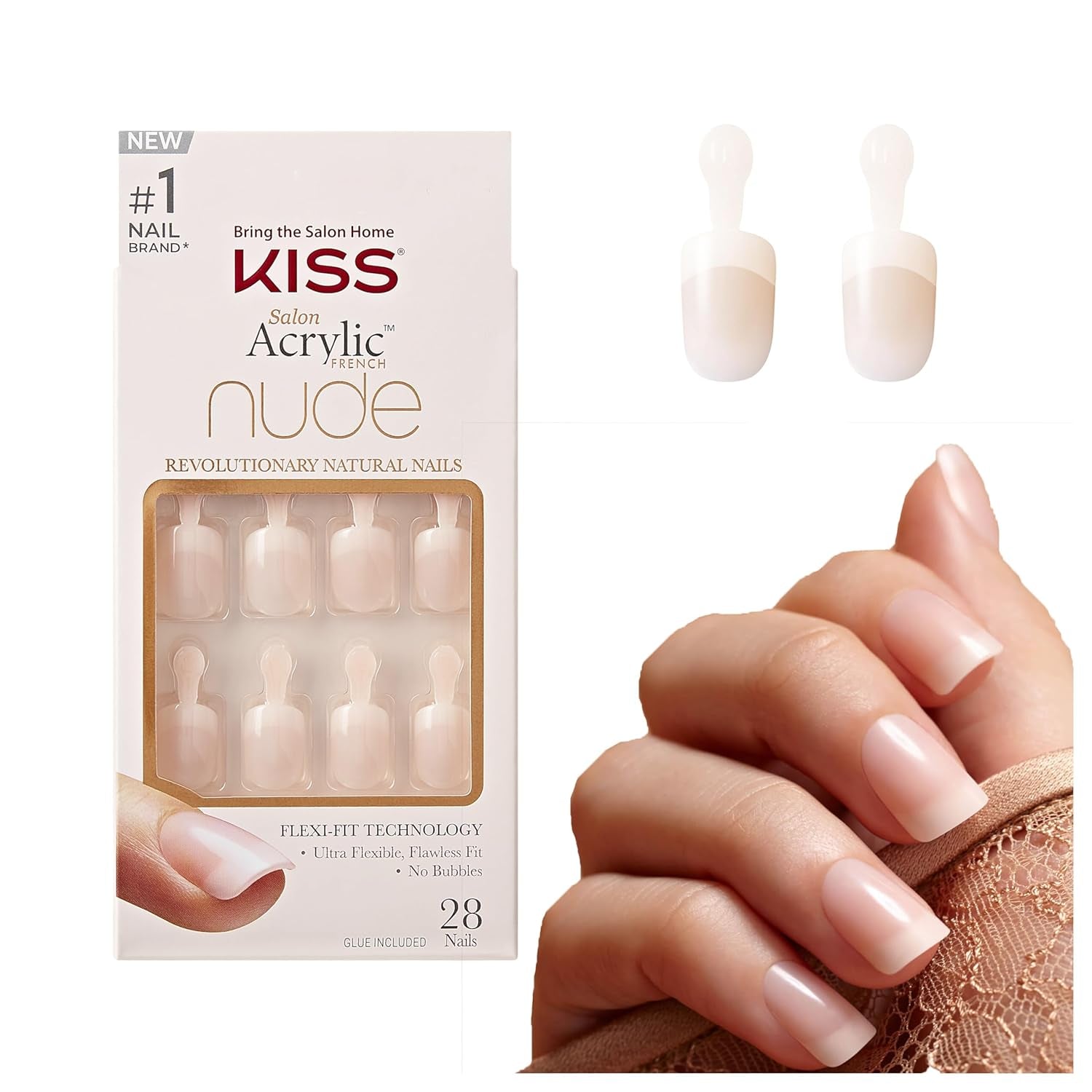 Kiss Nude Nails Amazing Nails (2er-Pack)