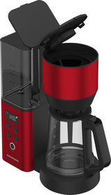 Digitale Espressomaschine mit Filter GRUNDIG KM8440, rot, 1000 W, 1,25 Liter