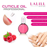 LALILL Nail Cuticle Oil 75Ml – Himbeere Nagelpflegeöl – Nagelöl Pflege Für Nägel Nagelhaut – SPA Maniküre Naildesign Hände – Vegan – Mit Pipette