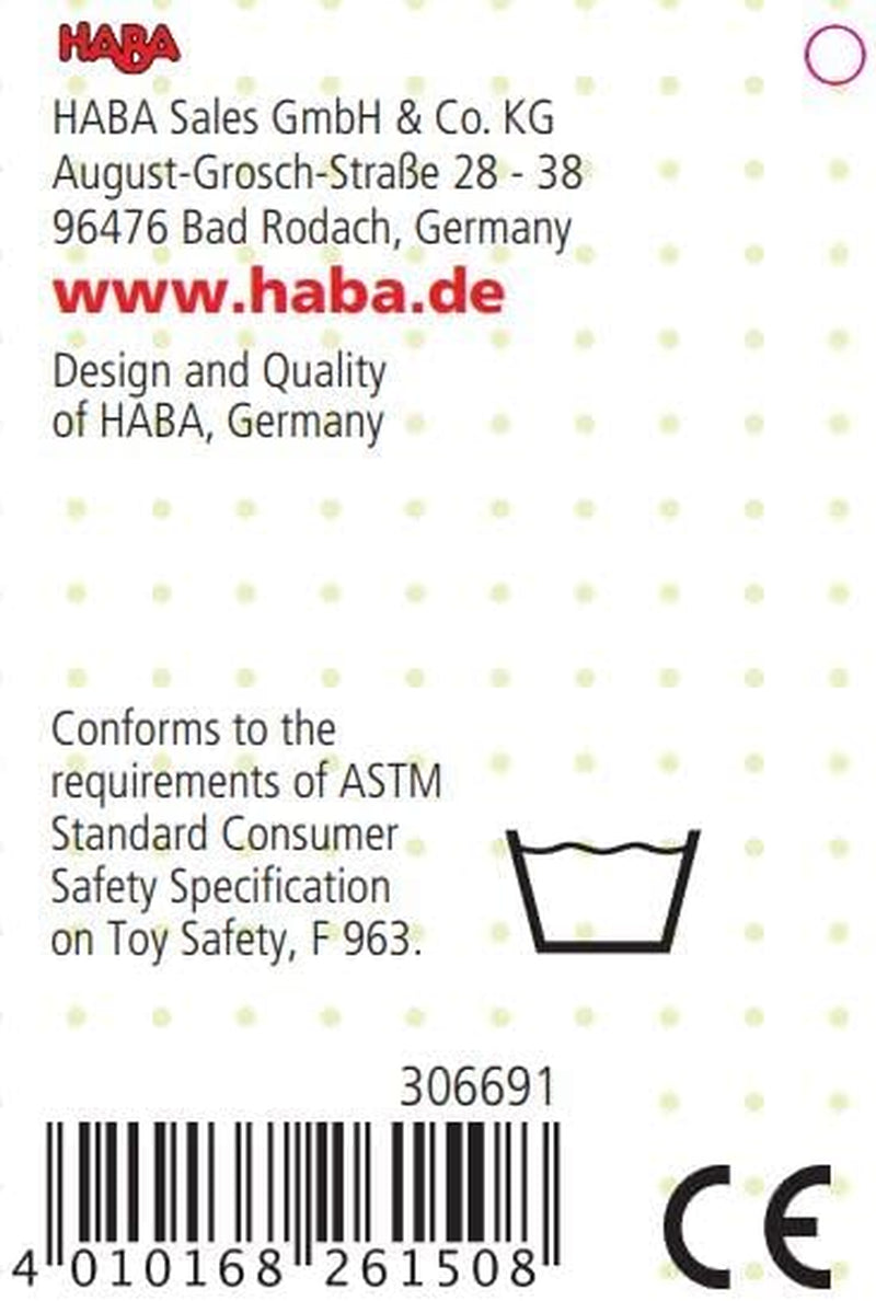 HABA 306691 - Rasselfigur Seehund, Greifling ab 6 Monaten, Made in Germany, grau Babyspielzeug Naty Shop