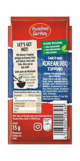 Bamboo Garden – Koreanisches BBQ-Topping | Gewürztopping zum Verfeinern von koreanischen Grillgerichten | Vegane, natürliche Zutaten | 15 g im Beutel