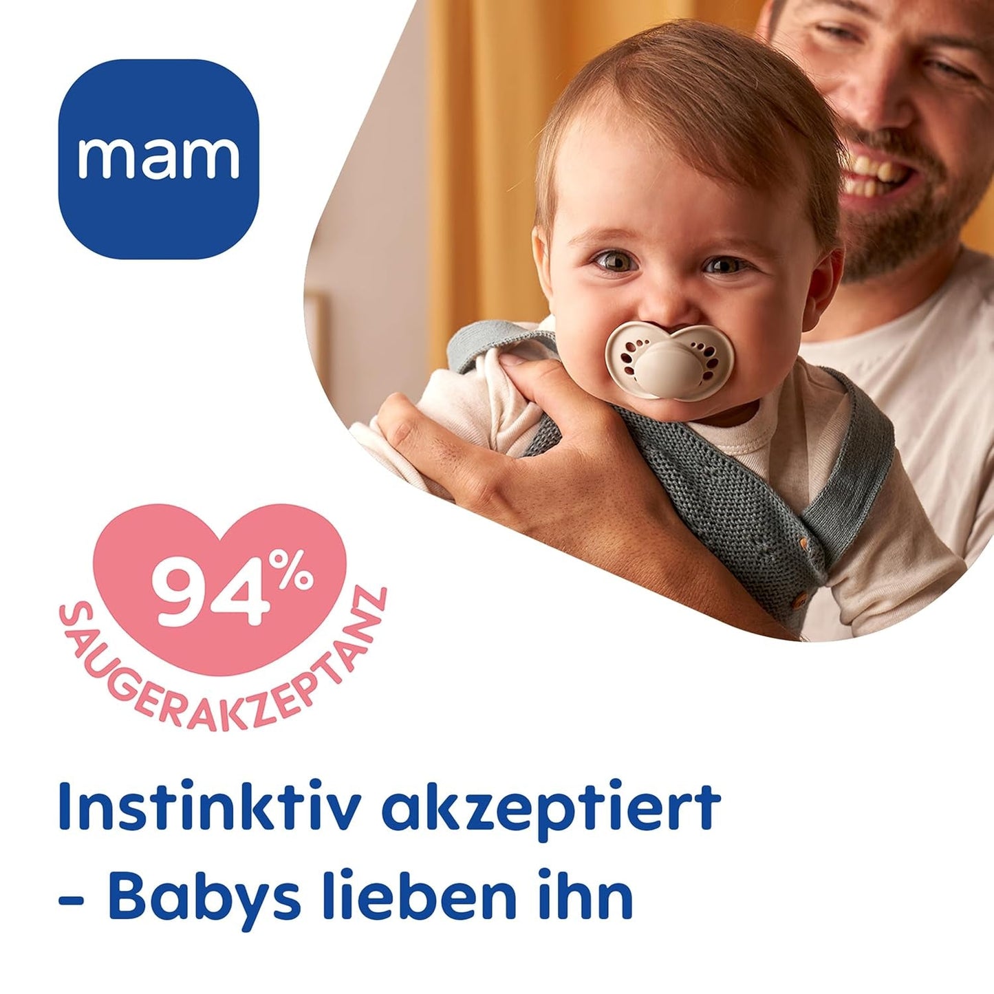 Original MAM Schnuller | 6-16 Montag | Schnullerset für Babys und Kleinkinder | Akzeptanz 94 % | Verhindert unerwünschte Zahnausrichtung | SkinSoft Silikon-Babyschnuller | Krokodil/Löwe | 4 Stück