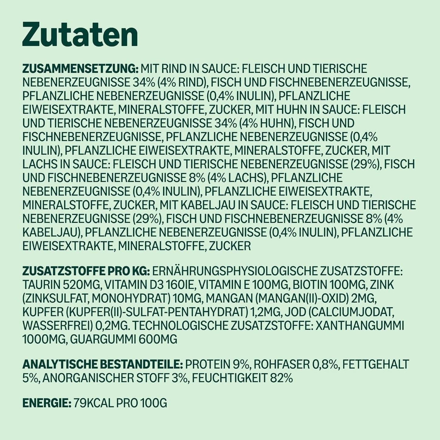 Amazon Nassfutter für ausgewachsene Katzen, gemischte Auswahl in Sauce, 4,8 kg (48 Packungen x 100 g)