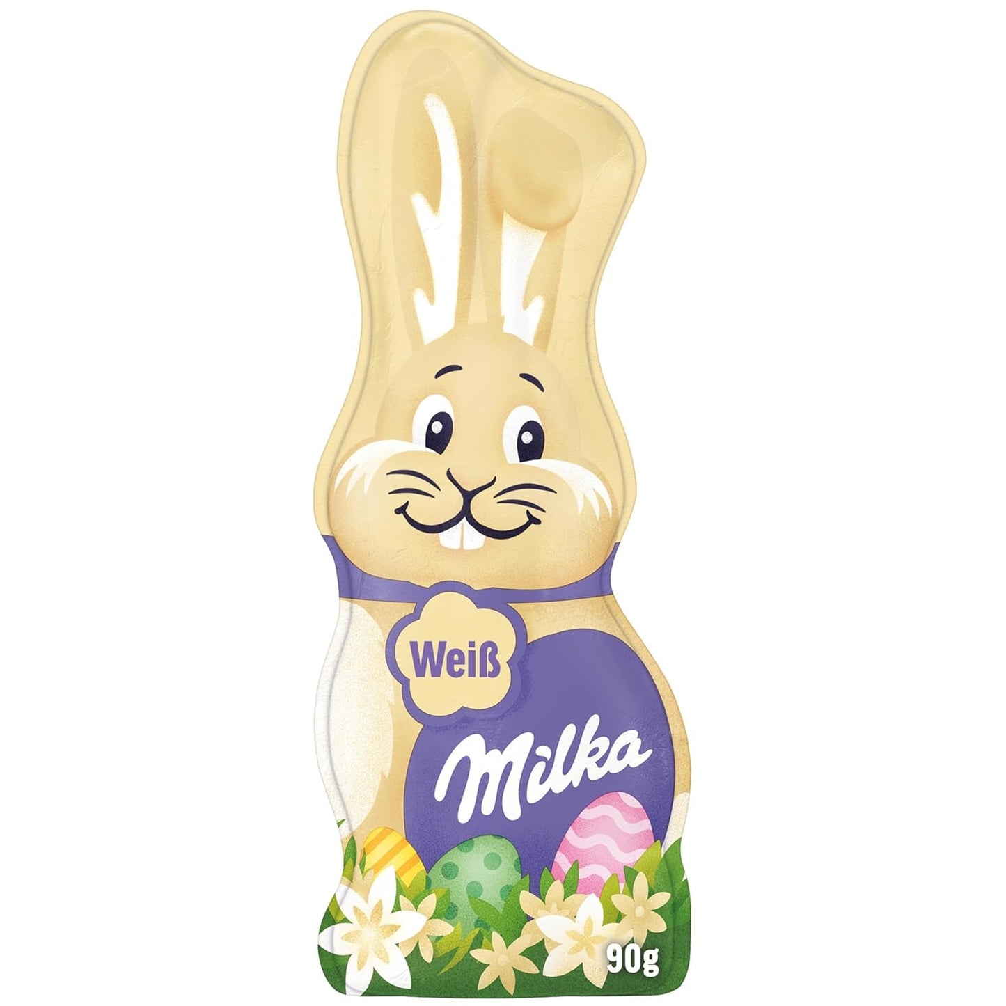 Milka Smiling Bunny White – Osterschokolade aus weißer Schokolade in Hasenform – 14 x 90g