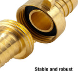 Gardena Messing-Schlaucharmatur, 3-teilig: Schlauchverlängerungsarmatur, 33,3 mm (G 1 Zoll) Gewinde, für 19 mm (3/4 Zoll) Schläuche (7152-20)