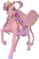 Simba 109480092 - Mia and Me Einhorn Kyara, mit beweglichen Flügeln, Haarspangen und Stylingbürste, 20 cm, ab 3 Jahren, rosa