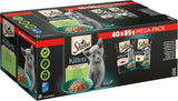 Sheba Nassfutter für Kätzchen, in sortierten Beuteln, mit Lachs (MSC) und Huhn in Sauce, Multipack 40x85g