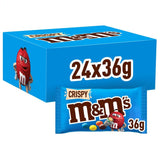 M&M's Erdnuss-Schokoladen-Großpackung, 24 x 45 g Schokoladen-Linsen mit Erdnussgeschmack, Schokoladengeschenk (1080 g), ideal als Leckerbissen zum Thema Fußball