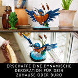 LEGO Icons Eisvogel-Modellbauset für Erwachsene, Vogelfigur für Wohnzimmer oder Büro, Heim- und Bürodekoration, Geschenk für Vogelliebhaber und Ornithologen, Frauen und Männer 10331 Bausets Besuchen Sie den LEGO-Store