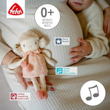 Fehn Mini-Spieluhr Fee – Plüschtier und Einschlafhilfe: Aufziehbare Spieluhr mit der sanften Melodie „Schwanensee“ beruhigt in jeder Situation – für Babys und Kleinkinder ab 0+ Monaten Toys Bebe Naty Shop