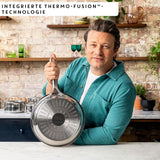 Jamie Oliver von Tefal Cook Smart Bratpfanne 28 cm, unbeschichteter Edelstahl, geeignet für Induktionstöpfe und Pfannen Naty Shop