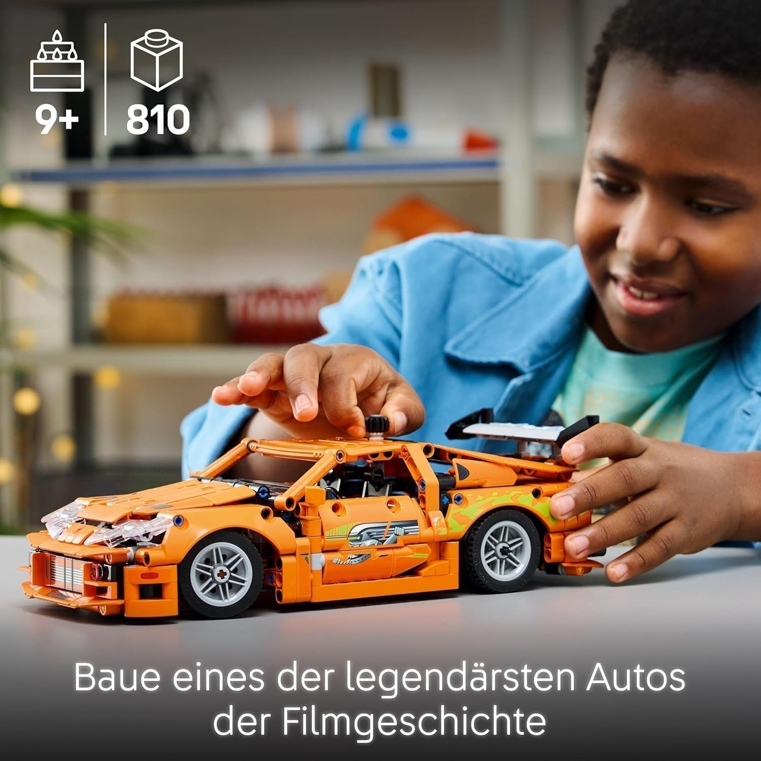 LEGO Technic Fast and Furious Toyota Supra MK4 – Spielzeugauto – Mit 6-Zylinder-Motor und aufklappbaren Türen – Modellset für Jungen und Mädchen ab 9 Jahren – Geschenkidee zum Geburtstag 42204 Bausets Beuche den LEGO-Store