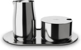 Milch- und Zuckerset alfi hochwertiges Milch- und Zuckerset aus poliertem Edelstahl, elegantes Design, spülmaschinenfest, langlebig