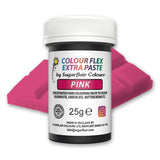Lebensmittelfarbpaste Sugarflair Colourflex Extra Pink Paste – Essbare Lebensmittelfarbe für Buttercreme, Schokolade, Zuckerpaste, Glasur, Fondant, Kuchenmischungen, Teig und mehr – 25 g