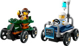 LEGO City Flugzeug vs. Krankenhausbett-Rennwagen-Set – Seifenkistenspielzeug für Jungen und Mädchen ab 5 Jahren – Bausatz mit 2 Minifiguren – Geburtstags- und Weihnachtsgeschenk 60459 Bausätze Besuchen Sie den LEGO-Store