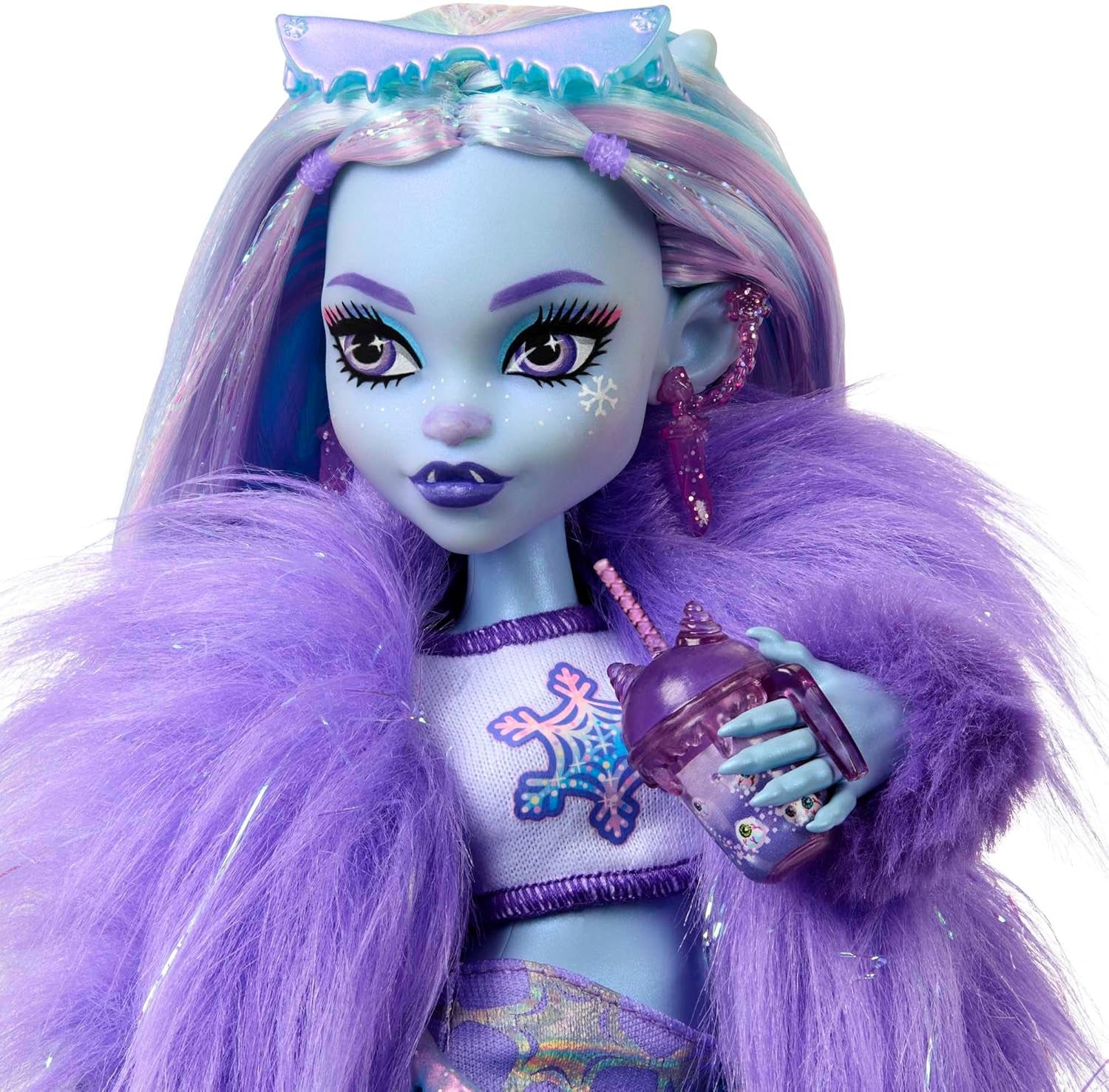 Monster High Abbey Bominable Yeti mit Mammut-Haustier und Zubehör – gruseliger Schneeflocken-Look für Kinder ab 4 Jahren, HNF64 Naty Shop-Puppen