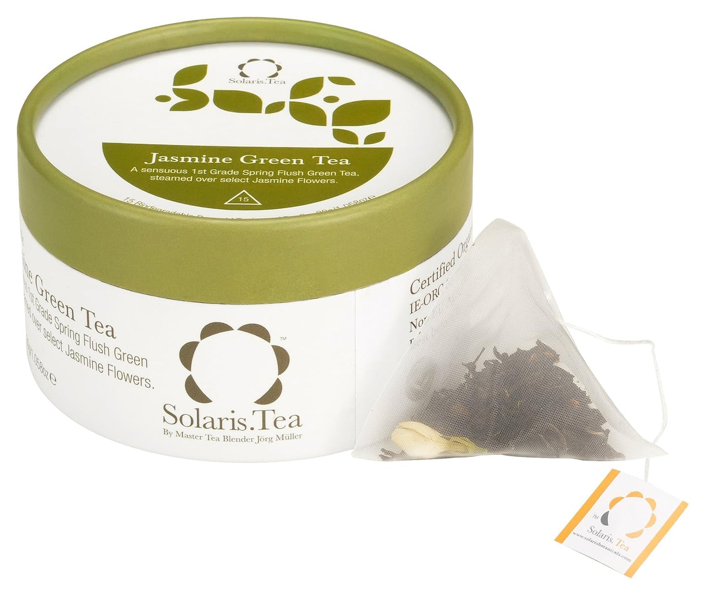 Bio-Jasmin-Grüntee, 15 Seidenteebeutel, 1 Packung (1 x 30 g)