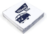 BRISA VW Collection – T1 Bus Volkswagen Tischservietten (Samba-Streifen/Rot/3-lagig)