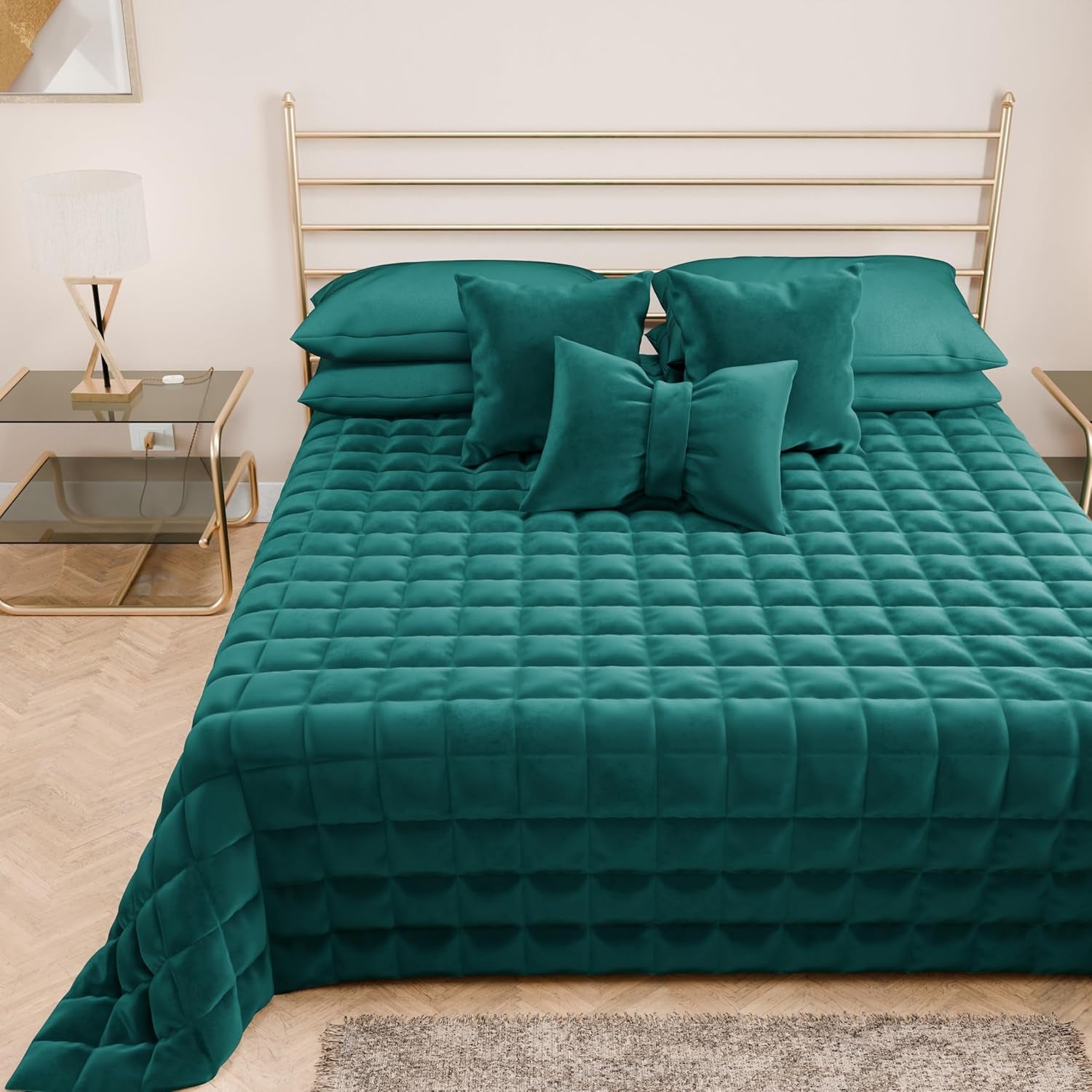 PETTI Artigiani Italiani – Einzelbettbezug, doppelseitige Bettdecke, Federkerndecke, Mitternachtsblau, Weiß, 100 % Made in Italy. Bettdecken und Steppdecken Naty Shop Ottanium Einzelbett
