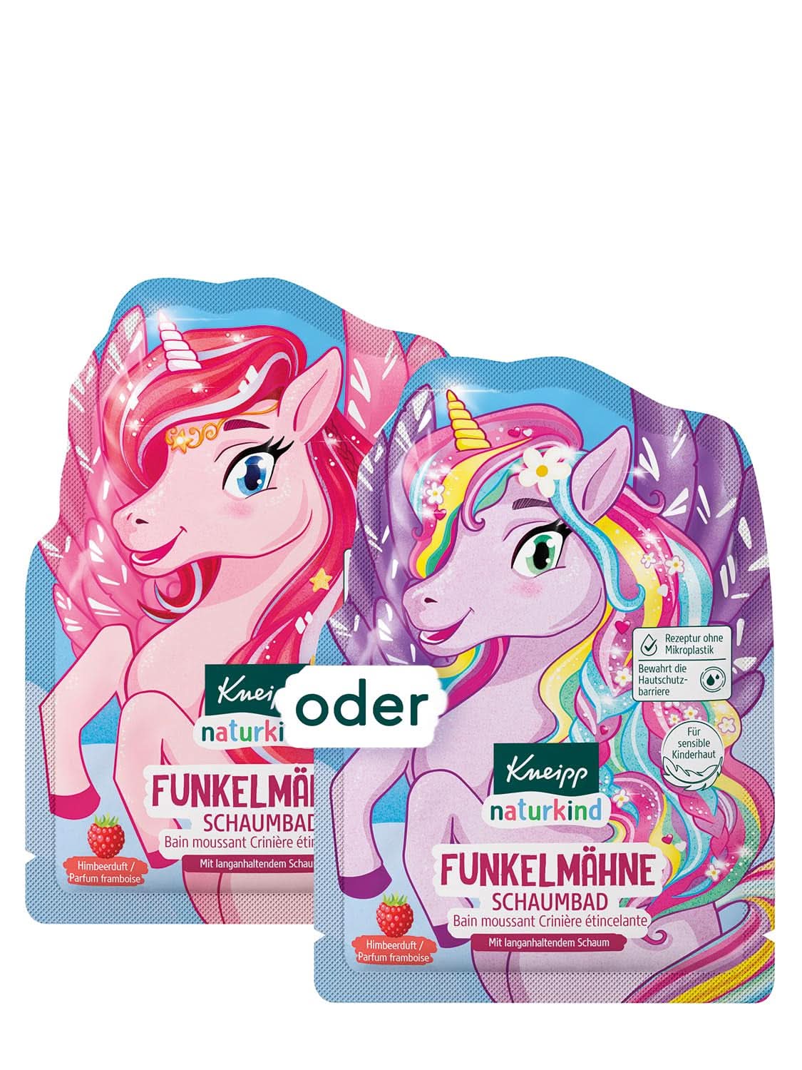 Kneipp Naturkind, Einhorn-Badezusatz für Kinder mit Himbeergeschmack und pflegendem Jojobaöl, 40 ml Dusche und Bad Naty Shop