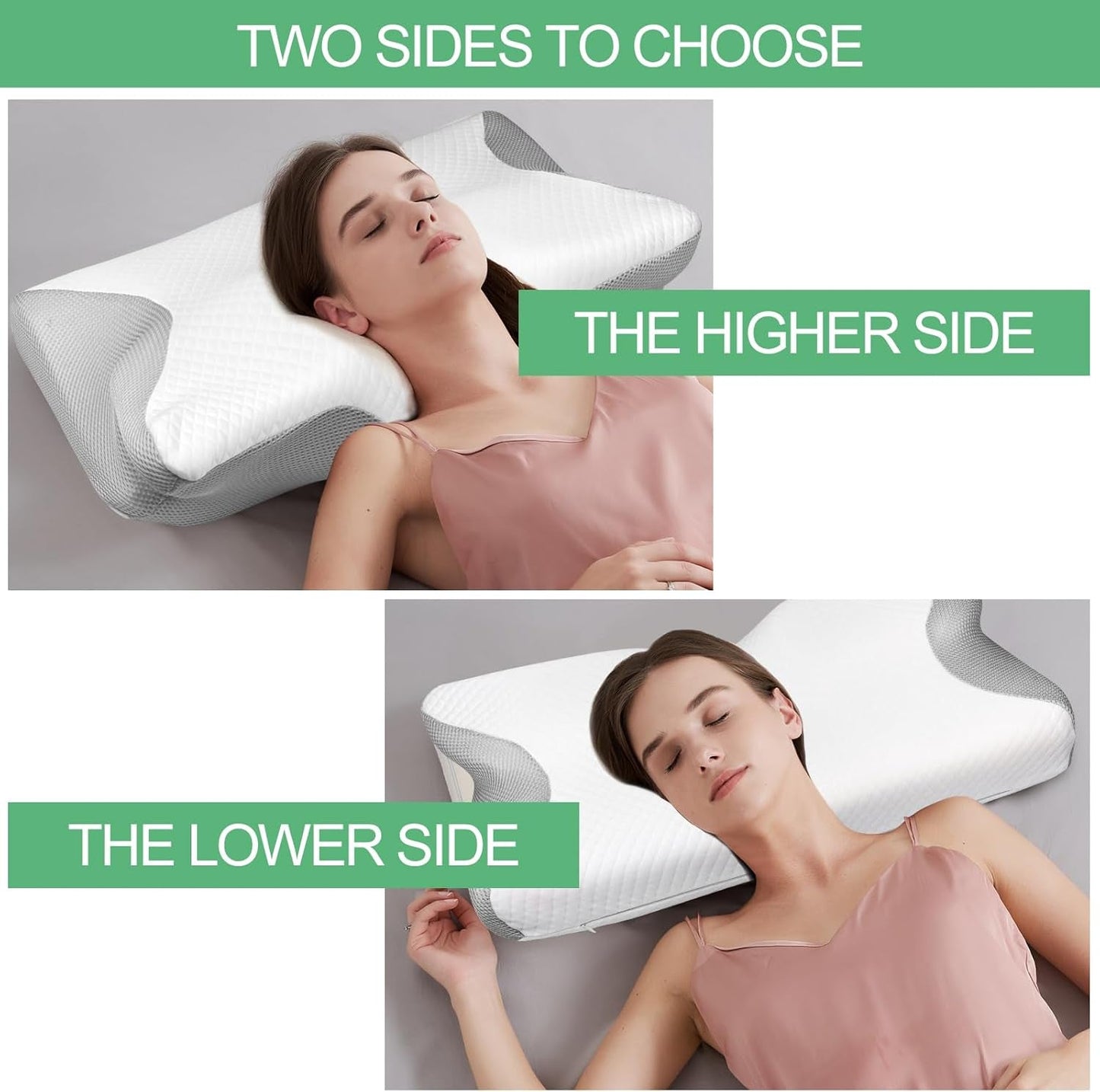Orthopädisches Kissen, Nackenschmerzkissen, Memory-Schaum-Kissen, orthopädisches Nackenkissen, orthopädisches Schlafkissen, orthopädisches Nackenstützkissen, Anti-Schnarch-Kissen, Teile für zervikale orthopädische Kissen, Naty Shop