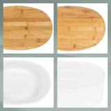 Kela Brotkasten mit Belüftungslöchern, Keramik-Brotkasten, SALENA, Brotschale, weiß, 36,5 x 23,5 x 14 cm, Aufbewahrungsboxen für Lebensmittel, Naty Shop