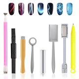 14 Stück Nail Art Werkzeug Magnetstift DIY Magic 3D Magnet Stick Set Verwendung mit Cat Eye Gel Pulver Oder Nagelack - Magnetic Stift Katze Eye Pen Für Ideale Katzenaugen Magische Wirkung
