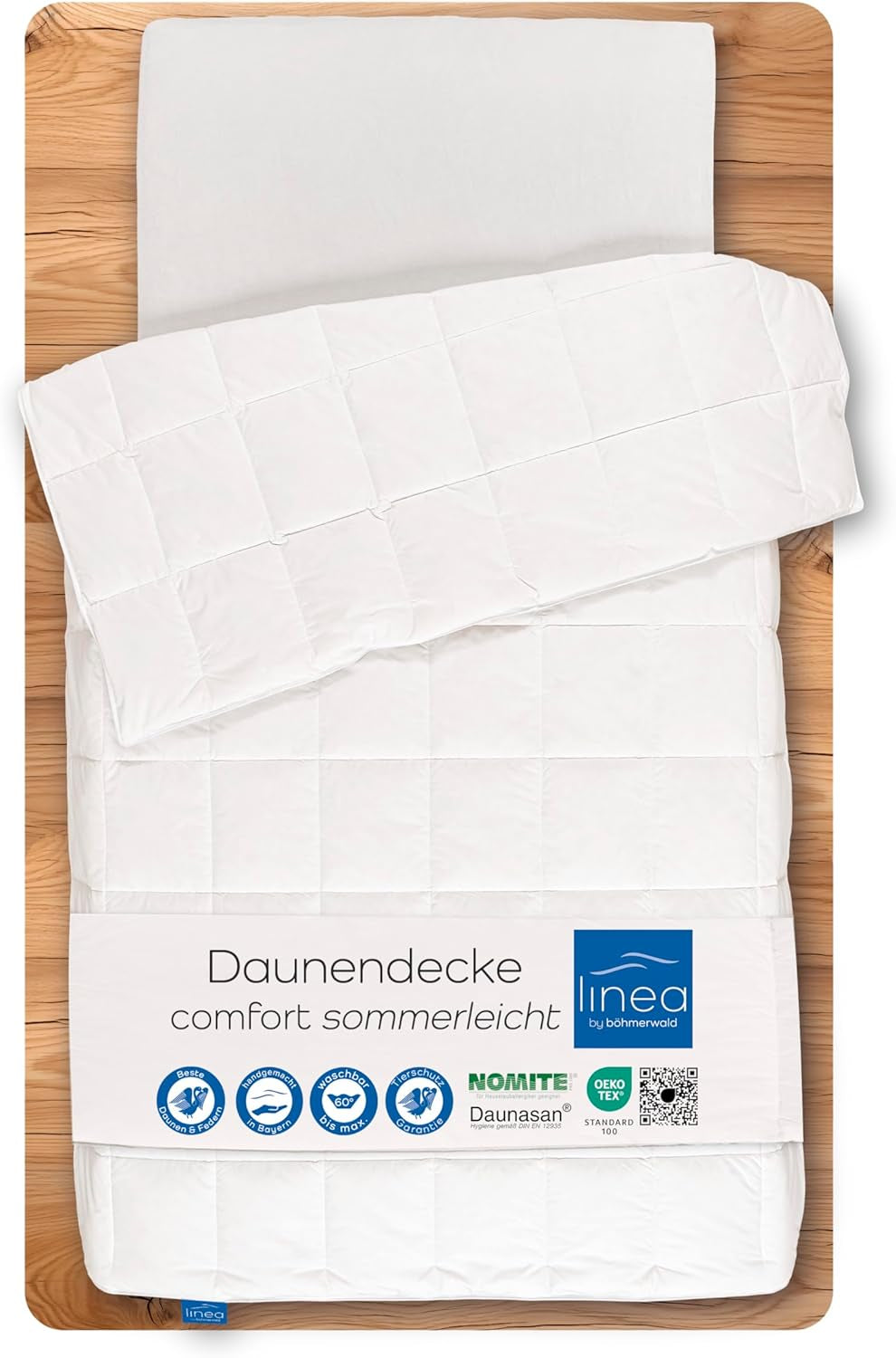 Komfortdecke, (90 Daunen / 10 Federn), weiß, 155 x 220 cm Naty Shop Steppdecken und Steppdecken 155 x 220 cm