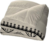 Bleu Câlin Bedruckte 1-Personen-Hermance-Steppdecke, Polyester, blau/grau, 140 x 200 cm Steppdecken und Steppdecken Naty Shop Creme / Sand / Schwarz 220 x 240 cm