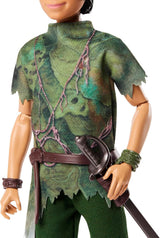 DISNEY Peter Pan und Wendy – bewegliche Figuren mit typischen Kostümen und abnehmbaren Accessoires, Hose aus weichem Material, zum Nachspielen von Lieblingsszenen oder zum kreativen Spielen, für Kinder ab 3 Jahren, HNY36