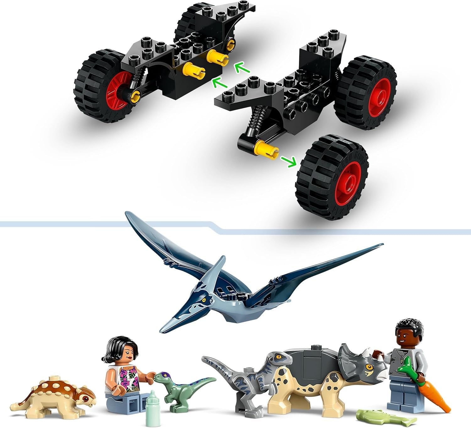 LEGO Jurassic World Rettungszentrum für Baby-Dinosaurier, Set mit kleinen Dinosaurierfiguren, darunter Triceratops, Ankylosaurus und Velociraptor, Baugeschenk für Jungen und Mädchen ab 4 Jahren 76963 Bausätze Besuchen Sie den LEGO-Store