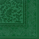 50 Servietten „ROYAL Collection“ 1/4 Falz 40 cm x 40 cm dunkelgrün „Ornaments“