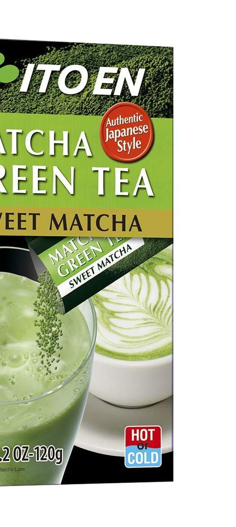 ITO EN Instant Matcha Powder – Gesüßtes Matcha-Teepulver in 12-g-Beuteln (10 Stück pro Packung) – 1 x 120 g (2 Packungen)