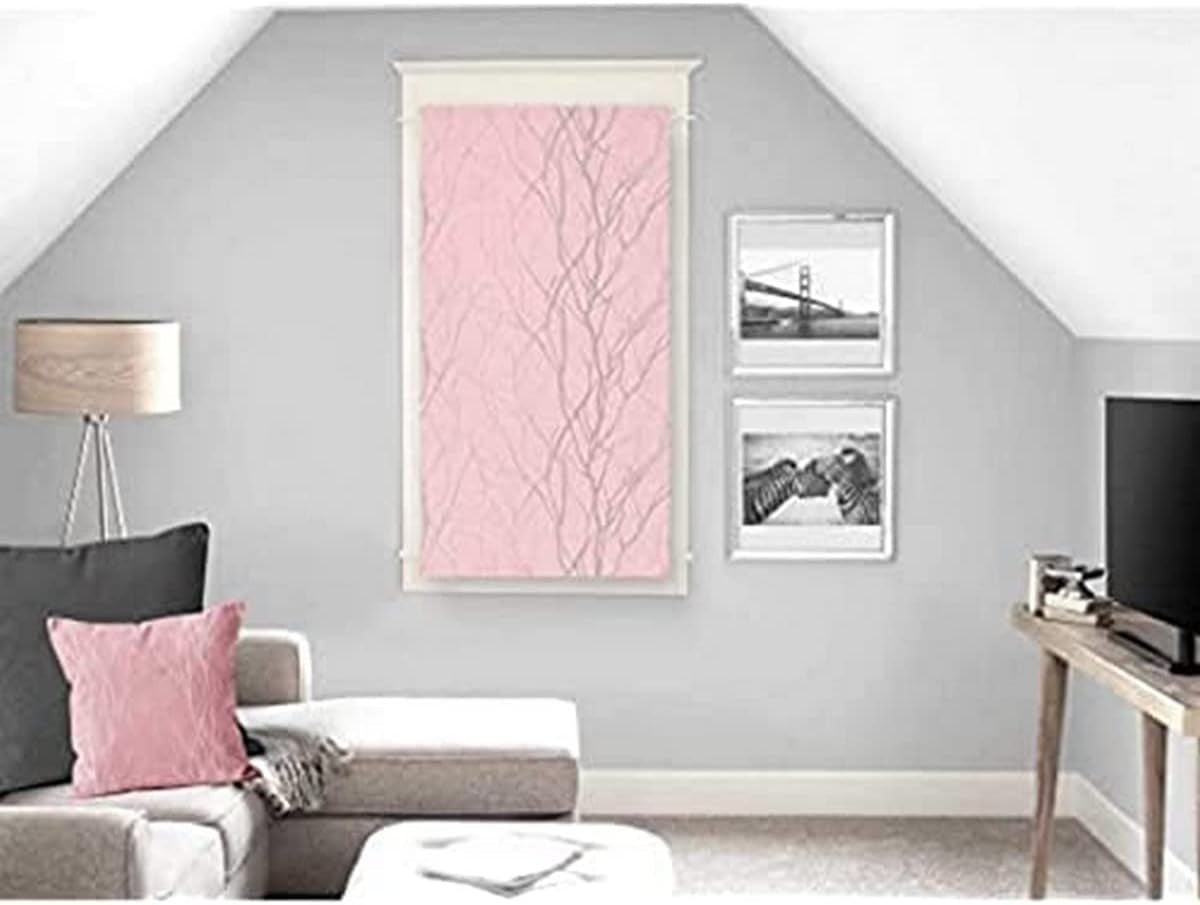 Soleil D'Ocre Liane Bise-Bise, Polyester, Weiß, 70 x 200 cm Bettdecken und Steppdecken Naty Shop Pink H90 x B45 cm (1er-Pack)