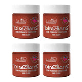 Directions semipermanente Haarfarbe 100 ml Box 4er Pack (Pillarbox Red) Naty Shop Flame Haarfärbemittel 100 ml (4er Pack)