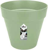 elho Loft Urban Round 40 – Blumentöpfe für den Außenbereich – 100 % recycelter Kunststoff – Ø 38,5 x H 35,3 cm – Gelb/Ocker