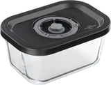 Vakuum-Set Küchenprofi EASYFRESH | Set mit 7 Teilen | 1x elektrische Vakuumpumpe, 1x Vakuumbehälter S, M und L, 3x Vakuumbeutel 22x21 cm | Borosilikatglas, hochwertiger Kunststoff | Zubereitung und Lagerung Frischhaltedosen Naty Shop Vakuumbox S