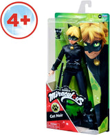 BANDAI – Miraculous Ladybug – 26 cm große Schaufensterpuppe – Motan Noir – offiziell lizenzierte Miraculous – bewegliche Motan Noir-Puppe – Spielzeug für Kinder ab 4 Jahren – P50002
