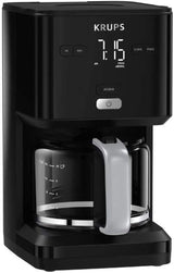 Krups Smart'n Light Kaffeemaschine mit Timer, für 1,25 Liter Filterkaffee, Warmhaltefunktion, Abschaltautomatik, Schwarz, KM600810