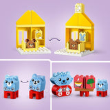 LEGO DUPLO Alltagsroutinen: Essen & Schlafenszeit, Kleinkind-Lernspielzeug zur Förderung der sozialen und emotionalen Entwicklung, mit 4 Tierfiguren, Geschenk für Kinder ab 18 Monaten 10414 Bausets Besuchen Sie den LEGO-Store