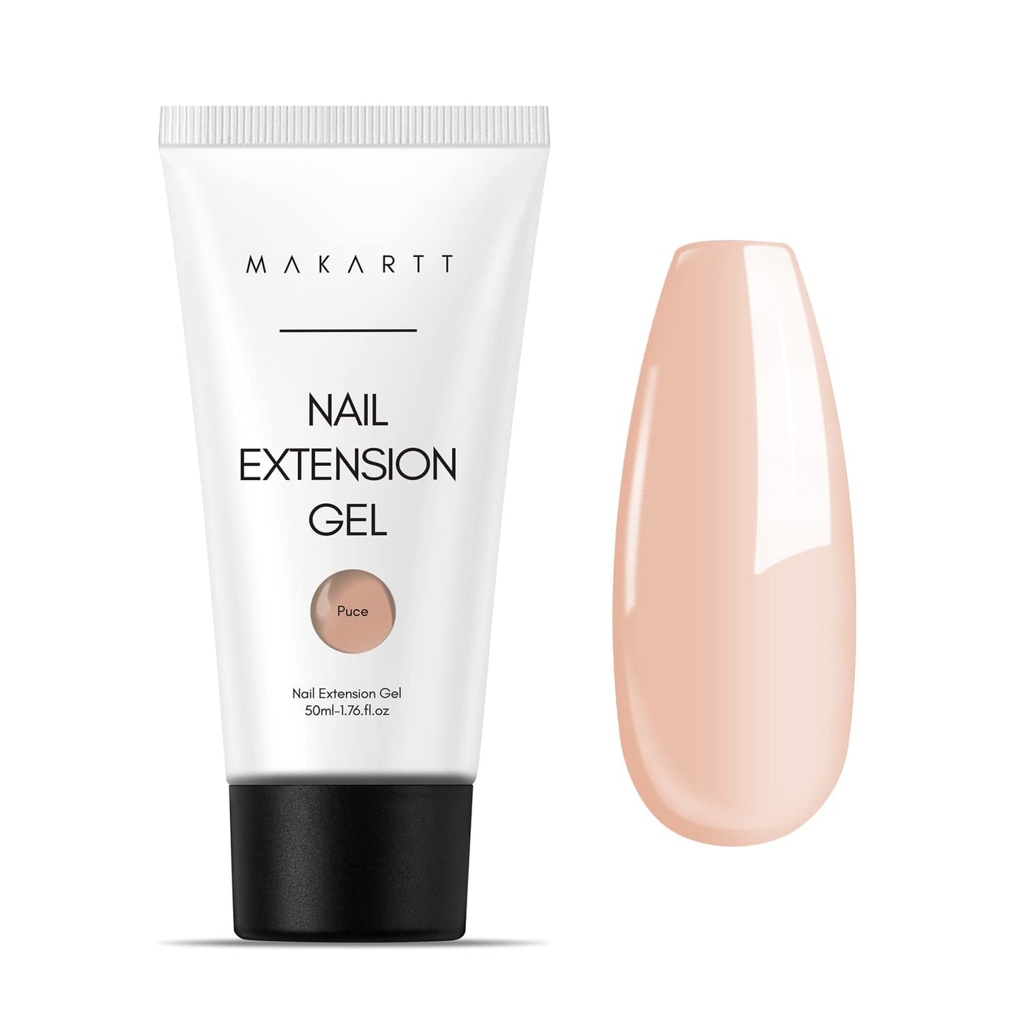 Makartt Poly Nail Extension Gel - 50 ML Extension Builder Acryl Poly Nägel Aufbaugel Extender Gel Für Gelnägel Für Nagelverlängerung, Nagelstärkung, Nail Art Dekoration (Transparent)